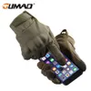 Sports Gloves Tactical Gloves Touch Screen Full Finger Glove Hard Shell Fleece Army Military Combat Airsoft Hunting Hiking Bicycle Cycling Men 230209