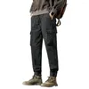 Męskie spodnie zimowe stałe kolor luźne dopasowanie Pluszowe Pluszowe Ładunki termiczne męskie ubrania