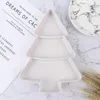 Płytki 1PCS Mały komora drzewa Suszona płyta owocowa Kreatywne świąteczne plastikowe potrawy miski taca domowa kuchnia