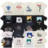 Coleção de verão rhude tshirt mass camisetas de tamanho grande camisetas polos de tecido pesado vestido de casal de primeira qualidade