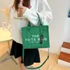 2023 Purses Clearance Outlet Online Sale Stylized Medium Letter Printing Scrub Korean Women's Shoulder Fashion Oblique Straddle Tote Bag