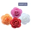 Decorative Flowers 500 Pieces Mini Artificial Rose Heads Flower Arrangement For Table Home