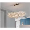 Pendant Lamps Postmodern Light Luxury Creative Dining Room Glass Chandelier Personality Simple Designer Living Study Drop Delivery L Dhdpa
