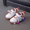 Size 21-30 Children Lighted Boys Girls Baby Luminous Toddler Sport Shoes With LED Lights Kids Glowing Casual Sneakers