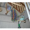 Autres fournitures d'oiseaux Fournitures de perroquets Jouets à mâcher Corde de coton Coloré Cage suspendue Swing Nest Décor Pull Jouets Accessoires