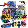 Actie Speelfiguren Originele Mini Force X Super Dinosaur Power Transformatie Skateboard Speelgoed Actiefiguren MiniForce Warrior Doll Karakter Model 230209