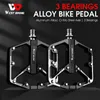 Pédales de vélo WEST BIKING VTT Pédales de vélo Roulement scellé Alliage d'aluminium ultraléger Marchepied Antidérapant Pédales de plate-forme de vélo Pièces de vélo 0208