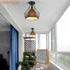 Ceiling Lights Modern minimalist creative diamond porch aisle living room balcony iron ceiling lamp 0209