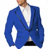 Herrdräkter Jeltoin 2023 Royal Blue Tuxedo Party Blazer 2 Pieces Set Men Groom Suit Tuxedos för Wedding Groomsman (Jacket Pants)