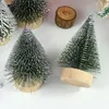 Decorações de Natal Mini Árvore Gold Verde Pequeno Cedro Pinheiro Top 2023 Navidad Ornamentos Ano Decoração da casa