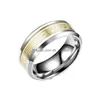 Anelli a fascia 8 mm acciaio al titanio nuovo anello luminoso testa gioielli fluorescente designer consegna di goccia all'ingrosso 202 Dh15U