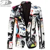 Mens Suits Blazers Fall And Winter Jacket Printing Stamping Fashion Party Coat Slim Single Button Men 3XL 230209