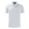 Polos pour hommes Top qualité couleur unie hommes Polos chemises 100% coton à manches courtes décontracté Polos Hommes mode été revers mâle hauts 230209