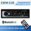 SWM-530 자동차 라디오 스테레오 블루투스 Autoradio 1din 12V 오디오 멀티미디어 Bluetooth4.0 MP3 음악 플레이어 FM 라디오 듀얼 USB AUX