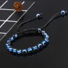 Link Chain Turkish Jewelry Handmade Amulet Nazar Evil Blue Lucky Eye Bracelet for Women Adjustable Rope Braided Bead Bracelets Emo Jewelry G230208