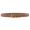 Riemen riem voor vrouwen casual koeienhuid echt lederen luxe beroemd merk hoogwaardige designer riem vaste kleur pin buckle riem lb2307 g230207