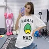 Men's T-Shirts Frog drift Fashion Wear Streetwear Human Made Duck Polar Bear Tiger Cartoon Printing Short Sleeve t shirt Tee Tops for Men women T230209