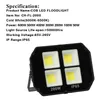 LED-strålkastare utomhus IP65 Vattentät 200W 400W 600W lampljus COB-belysning 85-265V Super Bright Flood Lights 6500k nu