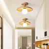 Corridor Aisle Wood Ceiling Lights Nordic Ins Personality Creative Balcony Porch Simple Cloakroom Log Hanging Lamps 0209