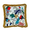 Travesseiro /tampa de veludo tampa decorativa de veludo de travesseiro de luxo europeu com borda de borda decoração /decorativa decorativa