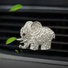 Decorations Ornament Perfume Clip Cute Crystal Diamond Elephant Auto Outlet Fragrance Decoration Air Freshener Car Interior Accessories 0209