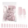 Faux Ongles 600 pcs/sac Appuyez Sur Faux Couleur Nude Détachable Couverture Complète Carré Artificiel Ongles Conseils Professionnel Manucure ToolsFalse