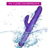 36 mais 6 modos Silicone Rabbit Vibrator 360 graus girando e empurrando vibrador vibrador de brinquedos sexuais adultos