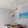 s pendentif en fer dia 26 cm coloré Restaurant cuisine maison plafonnier Vintage suspension lumière abat-jour chambre lampes décoratives 0209