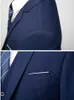 Trajes para hombre Blazers 13 colores 5XL Chaqueta Chaleco Pantalones Highend Brand Formal Business Threepiece Novio Vestido de novia Color sólido 230209