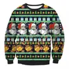Men's Sweaters Christmas Ugly Couple Pullover 3D Cartoons Funny Printed Santa Claus O Neck Party Birthday Xmas Sweatshirt