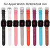 Bands Watch Designer Uhrenbandband für Uhr Band iwatch 8 6 5 4 3 2 Bands Luxus PU Leder -Träger Armband Modebrief gedruckt Watchband 240308