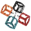 Bike Pedals Bicycle Pedal Antislip Nylon Steel 3 Bearing MTB Road Bike BMX Aluminum Alloy Flat Widen Waterproof Pedal Bike Parts 0208