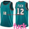 2022 COSTOM JA MORANT 12 Basketball jersey Heren Jeugd Kids Jerseys genaaid en borduurkleur groen