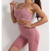 Active Set Summer Tracksuit Gym Clothing Women Fitness Symless Yoga Set Clothes Sports Top With Shorts Sport Outfit