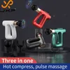 JXP Aquecimento Gun Compress Hot Compress LCD Bateria quadrado Relax Relax Massag Alta frequência Massageador elétrico Músulo profundo 0209