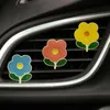 Decorations Innovation Outlet Alloy Flower Aromatherapy Car Air Freshener Perfume Clip Diffuser Cute Auto Interior Accesso 0209