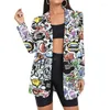 여자 양복 맞춤형 3D 프린팅 블레이저 여자 재킷 DIY 디자인 피에테르 패션 플러스 크기 레이디 코트 드롭 도매
