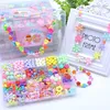 Gioielli 24 Grid Perline fatte a mano fai-da-te Giocattoli per bambini con set di accessori Braccialetto per tessitura ragazza Fare regali creativi 230208