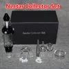 Honeybird Delux Kit Nectar Vaporizer Kits Hookahs med Quarzt Ceramic Titanium Tip Dab Rig Glass Bongs Mini Water Pipe