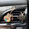 Interieurdecoraties auto conditionering lucht outlet clip toon dansende meisje aromatherapie parfum creatief gitaarauto interieur 0209