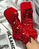 TOE Open Ribetrini Platform Ins Sexy Super High Heels Femme Sandales Snakeprint Buckle Sorme Party Robe Summer Shoes Femme T230208 302