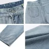 Jeans pour hommes Hommes Hommes Mode 2023 Denim Pantalon Baggy Hip Hop Japonais Streetwear Style Coréen Pantalon Bleu Pour