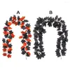 Decoratieve bloemen simulatieplanten ornamenten Europese en Amerikaanse thuismuurhangende decoratie zwarte Halloween