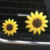 Interior Decorations JOORMOM 2 pcs Air Conditioner Outlet Sun Flower Perfume Clip Solid Balm Aromatherapy Car Decoration 0209