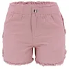 Europeiska amerikanska jeans tunna shorts Medium midja Bomull Denim Hot Pants Women's Shorts DK035