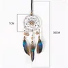 Interior Decorations Car Pendant Handmade Accessories Dream Catcher Feather Hanging Rearview Mirror Lucky Ornament Auto Decoration