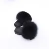 Slipper Kids Real Hair Slippers Plush Furry Fur Casual Boys Slides Summer Shoes Girls Flip Flops Child Sandals 230209