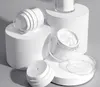 15 30G Blanc Simple Airless Cosmétique Bouteille 50G Acrylique Vide Crème Pot Cosmétiques Pompe Lotion Conteneur SN5101