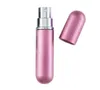 5 ml REFILLABLE PORTABLE MINI PARFUME BAKKA PLASSER ALUMINIUM SPRAIT ATOMIZER Tom parfymflaska 15Color Option SN4298