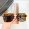 Vintage kwadratowe okulary przeciwsłoneczne Złote czarny/szary gradient 8043 Męs